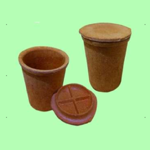 Rice Husk Container with Lid - 250ml